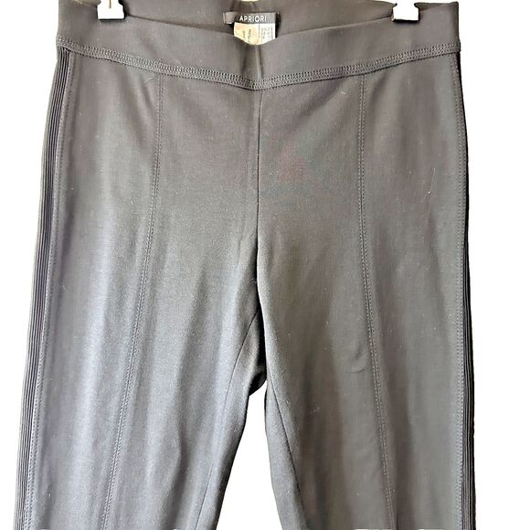 Apriori Escada Group Womens Black Stretch Pants Leggings Sz 8 - Picture 2 of 12